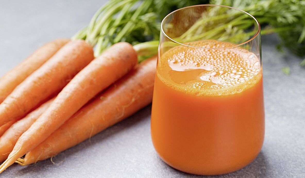 succo di carota per la sverminazione